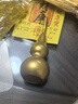 明恩純黃銅葫蘆風(fēng)水掛件銅葫蘆擺件開(kāi)口空心銅葫蘆掛飾家居辦公室 7cm黃繩磨砂銅葫蘆【朱砂+黃水晶】 曬單實(shí)拍圖