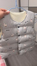 宜爽兒男童女童羽絨馬甲兒童輕薄羽絨服內膽背心嬰兒寶寶內穿春秋冬坎肩 灰色小鴨 110 曬單實(shí)拍圖