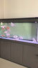 森森（SUNSUN）新款超白魚(yú)缸客廳玻璃大型水族箱智能觸控家用免換水底濾缸 超白1.5米35寬 無(wú)極變光+新式底濾 納米灰 曬單實(shí)拍圖
