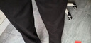 W2X冬季毛呢褲男休閑褲修身錐形西裝褲加厚款男褲子垂墜感長(cháng)褲潮 黑色 30 曬單實(shí)拍圖
