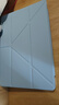 阿斯瓦適用三星TabS9+/S9fe+/S10+保護殼通用三星平板電腦12.4英寸保護套帶筆槽橫豎擺放Y型三折疊 曬單實(shí)拍圖