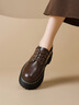 星期六復古厚底牛津鞋女2026春季新款英倫風(fēng)樂(lè )福鞋女舒適增高小皮鞋 黑色 【跟高5CM】 37 (235mm) 標準碼 曬單實(shí)拍圖