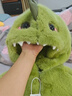 迪士尼（Disney）兒童外套男童加絨加厚秋冬裝可愛(ài)小恐龍衣服帶尾巴寶寶皮草毛毛衣 綠色 80 cm 曬單實(shí)拍圖