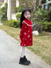 全棉時(shí)代2026新款兒童女棉線(xiàn)針織連衣裙紅品裙子新年拜年服童裝公主裙 【26年新款】金馬送福 110 曬單實(shí)拍圖