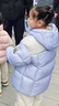 水孩兒（SOUHAIT）【新年紅款】童裝男童女童羽絨服2025冬季新款兒童外套百搭上衣 寒江紫 140 充絨量120g 曬單實(shí)拍圖