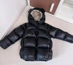 高梵兒童羽絨服黑金5.0鵝絨服官方男女童寶寶短款面包服保暖羽絨外套 小熊耳朵-YT黑色 130 （飛天鵝絨） 曬單實(shí)拍圖