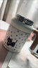 普諾爾新款保溫杯女高顏值不銹鋼泡茶杯學(xué)生大容量水壺可愛(ài)波點(diǎn)小貓水杯 手柄辦公保溫杯700ml 曬單實(shí)拍圖