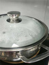 JCZS德國品牌火鍋鍋家用燃氣電磁爐專(zhuān)用清湯鍋加厚大容量316不銹鋼鍋具 【316不銹鋼】26CM湯鍋火鍋+送湯勺漏勺 曬單實(shí)拍圖
