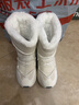 駱駝（CAMEL）高幫加絨休閑女鞋厚底耐磨雪地靴子 X24C09L7607 象牙白 38 曬單實(shí)拍圖
