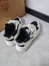 鴻星爾克桀驁2.0女子休閑鞋簡(jiǎn)約透氣老爹鞋輕便軟底運動(dòng)鞋簡(jiǎn)約女鞋 正黑/微晶白 36 曬單實(shí)拍圖