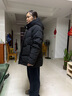波司登（BOSIDENG）冬季羽絨服女士寬松休閑加厚90絨連帽百搭舒適外套B250245128 黑色8056 L 170/92A 體重約120-130斤 曬單實(shí)拍圖