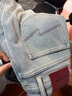 絲柏舍高腰牛仔褲2025冬裝新款女裝復古水洗修身加絨闊腿褲 曬單實(shí)拍圖