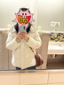 太平鳥(niǎo)女裝羽絨服多格puff女冬裝加厚外套簡(jiǎn)約D 白色【五格】 S 曬單實(shí)拍圖
