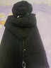 雪中飛羽絨服女冬季中長(cháng)款媽媽裝可脫卸帽保暖純色冬裝外套 黑色 XL 曬單實(shí)拍圖