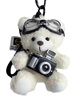 TBOML閃光相機小熊包掛件毛絨玩偶包包鑰匙扣可愛(ài)公仔書(shū)包掛飾520禮物 閃光相機小熊掛件-白 曬單實(shí)拍圖