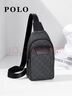 POLO胸包男士休閑耐磨單肩包男運動(dòng)挎包通勤手機包輕便iPad包男斜挎包 曬單實(shí)拍圖