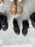 森達時(shí)裝靴女冬新商場(chǎng)同款抓紋皮帶扣潮流中筒靴XTJ01DZ5 黑色單里 40 曬單實(shí)拍圖