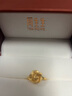 周生生新年黃金戒指 足金幸?；ㄕZ(yǔ)開(kāi)口戒 結婚禮物三金72931R計價(jià)4.05克 曬單實(shí)拍圖