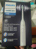 飛利浦（PHILIPS）【肖戰推薦】聲波電動(dòng)牙刷鉆石3系 新年禮物 情侶送男生/女友 微泡水流HX5181/01皓月白 曬單實(shí)拍圖