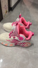 LINGLI童鞋女童2026春季網(wǎng)面兒童跑步籃球鞋中大童軟底輕便跑步運動(dòng)女孩 6065玫紅【皮面】 33 曬單實(shí)拍圖