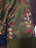 三吉黑花【花鈿】高密銅氨刺繡絲絨拼接外套早秋獨特超好看2025新 花綠 M 曬單實(shí)拍圖