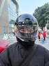 AVA王朝摩托車(chē)頭盔復古四季男女全盔國潮玻璃鋼機車(chē)碳纖維巡航冬季 熱賣(mài)色-玄魅黑-【拍1發(fā)4】 大-L碼【適合頭圍58-59cm】 曬單實(shí)拍圖
