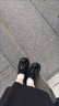 復古厚底松糕小皮鞋女2026春秋新款增高樂(lè )福鞋系帶英倫風(fēng)JK單鞋子 亮光黑 37 (235mm) 曬單實(shí)拍圖