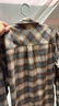 杰克·瓊斯（JACK&JONES）男裝2025年冬季新款襯衫經(jīng)典褐色格紋純棉舒適上衣外套225405009 E12褐色 L 曬單實(shí)拍圖