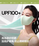 蕉下（beneunder）防曬口罩女防曬面罩防紫外線(xiàn)高顏值薄款臉基尼漫暮黑 曬單實(shí)拍圖