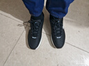 男鞋秋冬季新款防滑運動(dòng)鞋男士耐磨皮面休閑鞋百搭透氣跑步鞋子男 NK666黑白色【皮面款】 45 大碼男鞋 曬單實(shí)拍圖