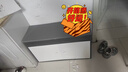 尋巧（SPERMEK）換鞋凳入戶(hù)鞋柜門(mén)口帶門(mén)坐凳鞋架一體玄關(guān)架子簡(jiǎn)約儲物收納柜 【三層帶門(mén)帶靴】80CM深灰拼白 曬單實(shí)拍圖