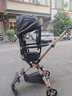飛鴿高景觀(guān)嬰兒推車(chē)0-6歲用折疊可坐可躺遛娃車(chē)帶減震雙向遛娃神器 卡其色【六重減震|加高防護|一鍵折疊 】 曬單實(shí)拍圖
