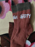襪子少女加厚加絨保暖中筒襪字母韓版可愛(ài)秋冬季毛巾襪睡眠毛圈襪 【隨機色-試用專(zhuān)享】 1雙 均碼 曬單實(shí)拍圖