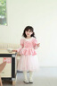G.duck小黃鴨女童公主裙秋冬新款兒童禮服法式絲絨裙女孩蓬蓬網(wǎng)紗連衣裙 粉色 120 曬單實(shí)拍圖