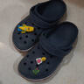 CROCS卡駱馳貝雅卡駱班兒童洞洞鞋沙灘涼鞋男童女童拖鞋/207018/207019 深藍色-410 34 (205mm) 曬單實(shí)拍圖