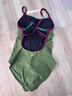 HSERNA泳衣女連體三角2026網(wǎng)紅時(shí)尚爆款游泳館競速專(zhuān)用游泳裝京東快遞 苔蘚綠 M （150-158cm）建議42-48kg 曬單實(shí)拍圖