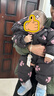 巴厘小豬嬰兒羽絨服連體衣冬季加厚保暖白鴨絨外出服超萌可愛(ài)連帽寶寶冬裝 風(fēng)箏 90cm 曬單實(shí)拍圖