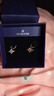 施華洛世奇（SWAROVSKI）Symbolica系列典雅清新星星耳釘5494337 玫瑰金色5494337 曬單實(shí)拍圖