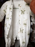 童泰（TONGTAI）嬰兒連體秋冬寶寶夾棉衣服兒童對開(kāi)爬服TS43D210-DS綠色80cm 曬單實(shí)拍圖
