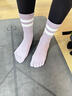 帛芮五指瑜伽襪普拉提襪子中長(cháng)筒防滑專(zhuān)業(yè)女室內運動(dòng)指壓板專(zhuān)用訓練襪 曬單實(shí)拍圖