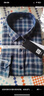 杉杉純棉格子長(cháng)袖襯衫男士保暖加厚襯衫男中年格子加絨襯衣 6201 42 曬單實(shí)拍圖