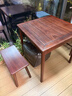 御云錦陽(yáng)臺茶桌進(jìn)口實(shí)木新中式家用小型茶幾現代簡(jiǎn)約陽(yáng)臺方小茶臺泡茶桌 茶臺*1+馬鞍凳*1+半月椅*1 曬單實(shí)拍圖