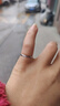 飾珀925銀尾戒女小指單身輕奢高級感自律超小號閉口小拇指尾戒女生 5號（周長(cháng)45MM） 曬單實(shí)拍圖