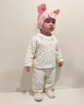 迪士尼（Disney）兒童睡衣冬款加絨秋冬加厚保暖新款寶寶家居服女童秋冬季開(kāi)衫套裝 小碎花家居服 90 (升級款)90#建議身高80-90cm 曬單實(shí)拍圖