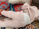 兒童保暖套裝加絨加厚秋冬新款嬰幼兒無(wú)骨打底內衣男女童秋衣秋褲 粉色-肩開(kāi) 80 曬單實(shí)拍圖