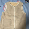 JIOESC仿羊羔絨馬甲背心外套女秋冬新款顯瘦皮毛一體毛絨坎肩馬夾外套 米白色拉鏈款 中號4xl（110—120斤） 曬單實(shí)拍圖