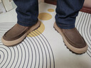 百麗套筒休閑雪地靴男26春新牛皮厚底保暖靴東北靴A2285AD6 棕色 38 曬單實(shí)拍圖