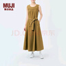 MUJI IDEE 女式 泡泡紗 無(wú)袖連衣裙 女裝裙子夏季長(cháng)裙 GAD62C4S 深米色 均碼 165/88A 曬單實(shí)拍圖