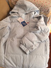 鴨鴨（YAYA）羽絨服女款2025新款冬季短款面包服連帽云感泡芙時(shí)尚百搭保暖外套 米色 M (建議110-125斤) 曬單實(shí)拍圖