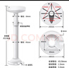 安保力科 監控半球攝像頭伸縮支架鋁合金加粗加厚通用?？荡笕A半球攝像機I型加長(cháng)吸頂吊裝支架30-60cm 曬單實(shí)拍圖